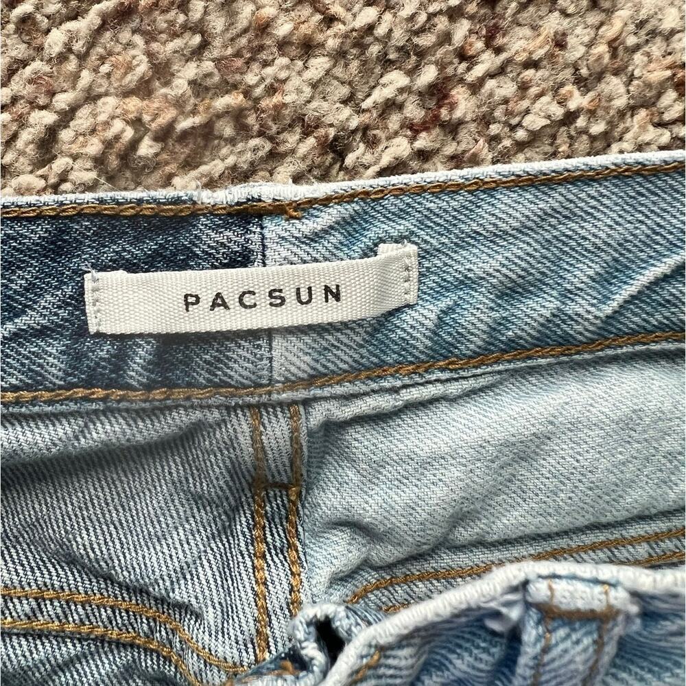 PacSun Women's Jeans, Size 24 Straight, High Rise, Two-Tone, Button Fly - Picture 4 of 9